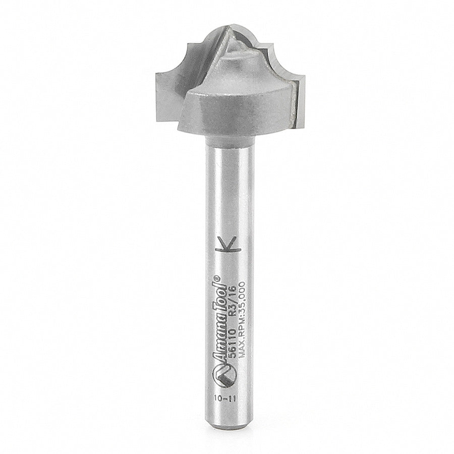 Amana Tool 56110 古典圆底开槽刀 3/4 英寸直径 1/4 英寸柄径