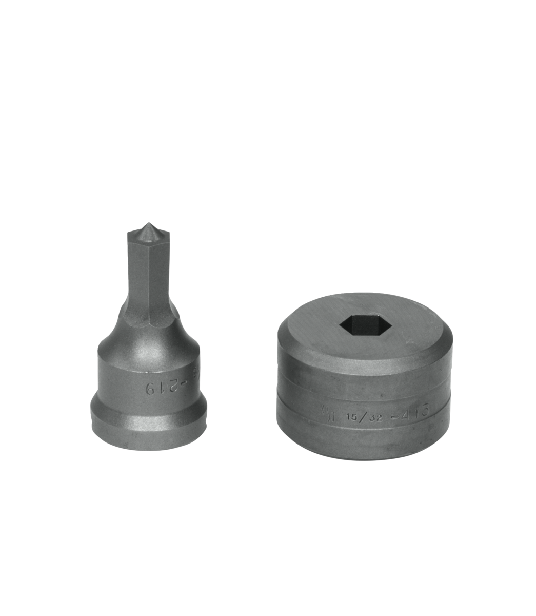 Edwards Ironworkers PDH7/16 7/16 英寸六角冲孔模具组（带键槽）