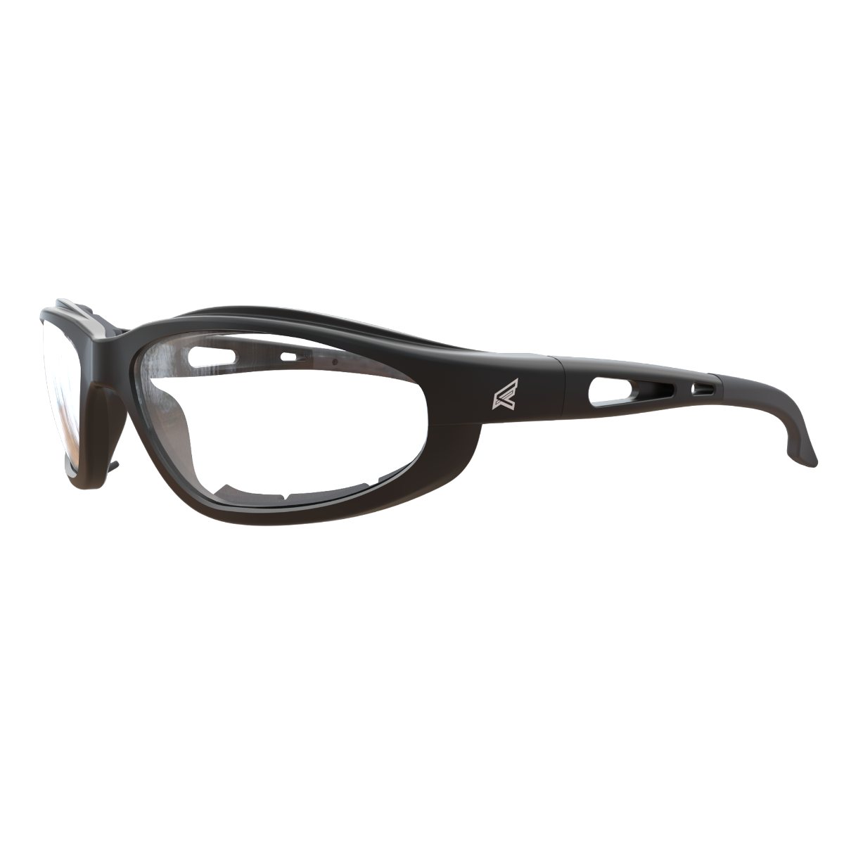 Edge Eyewear Dakura 安全眼镜 黑色镜框带垫片 透明镜片 GSW111