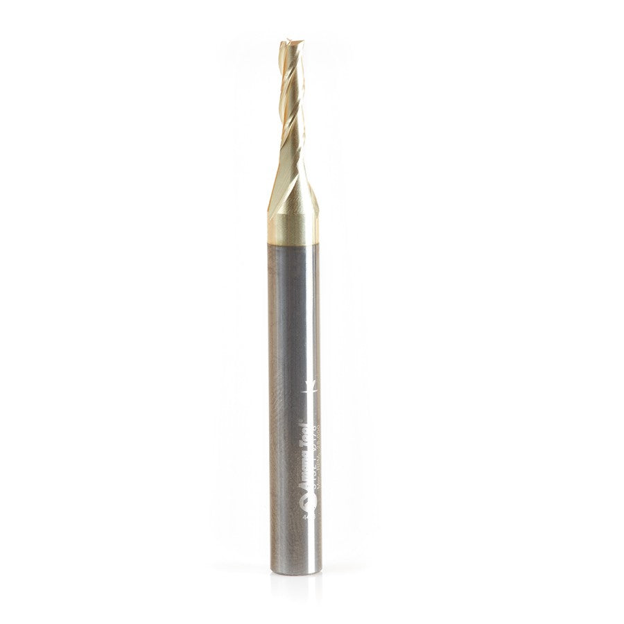 Amana Tool 51521 1/8 英寸直径上切玻璃纤维 ZrN 涂层螺旋铣刀