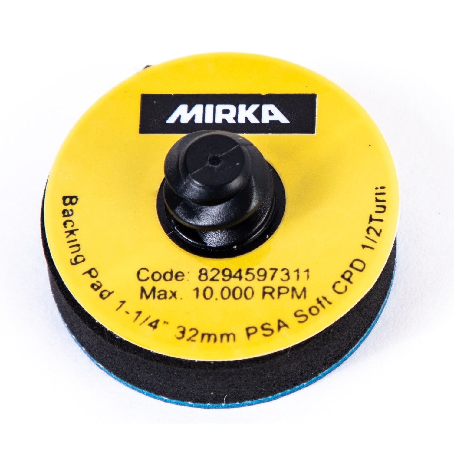 Mirka 1132-R 快锁型背垫 1.25 英寸 PSA 软质 10 片装