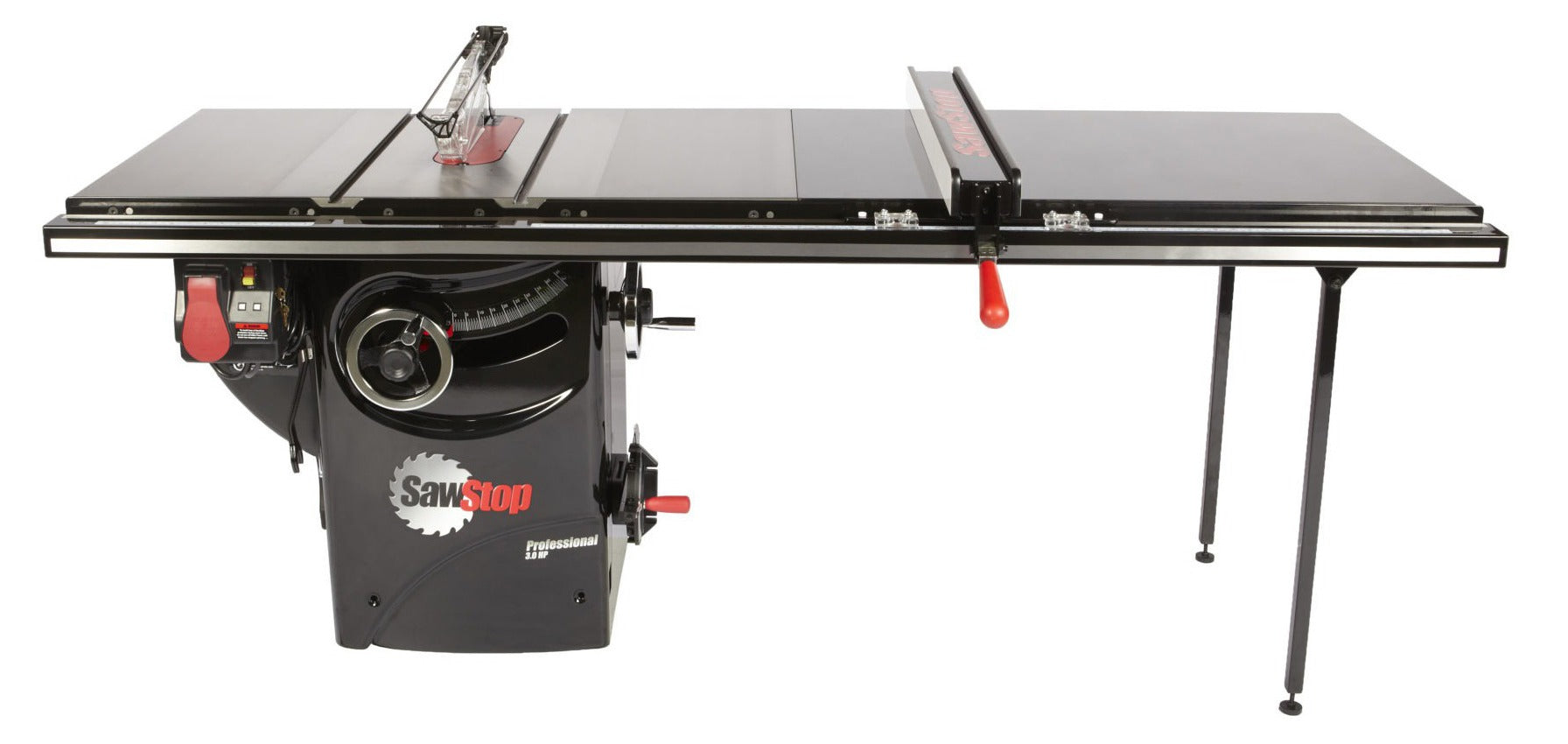 SawStop PCS31230-TGP252 专业台锯 3HP 单相 配 52 英寸 T-Glide 围栏组件