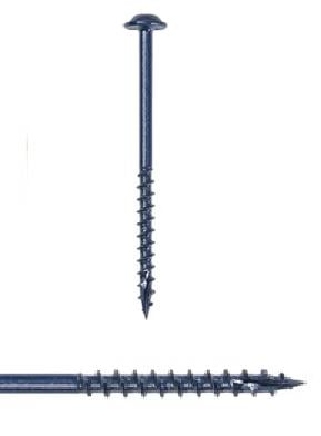 Kreg SML-C2B-250 Blue-Kote 耐候螺丝 2 英寸 #8 粗牙 垫圈头 250 支装