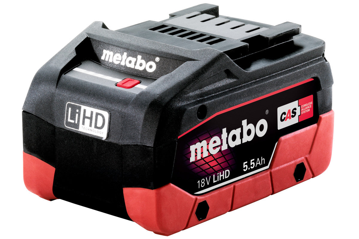 Metabo 18V 5.5Ah LiHD 电池及 ASC 55 充电器套装 (625368000)