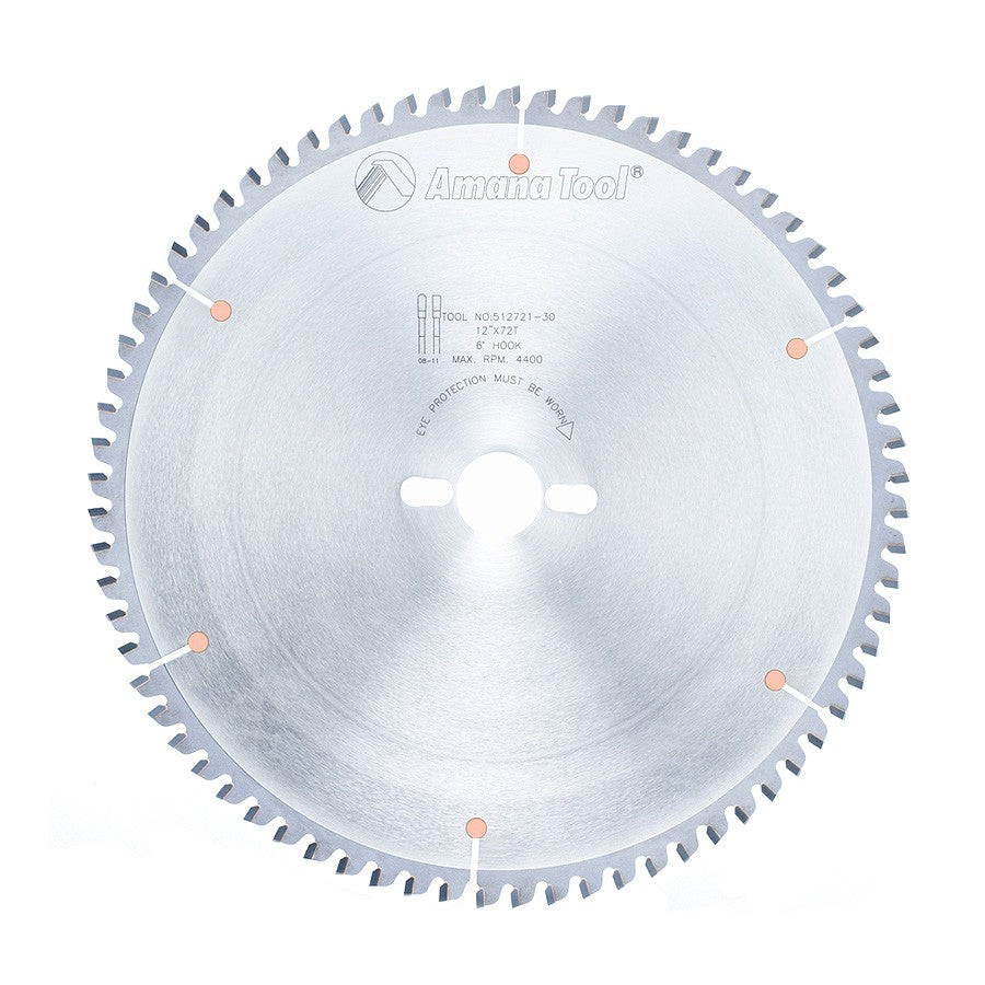 Amana Tool 512721-30 12英寸72齿非铁金属切割锯片