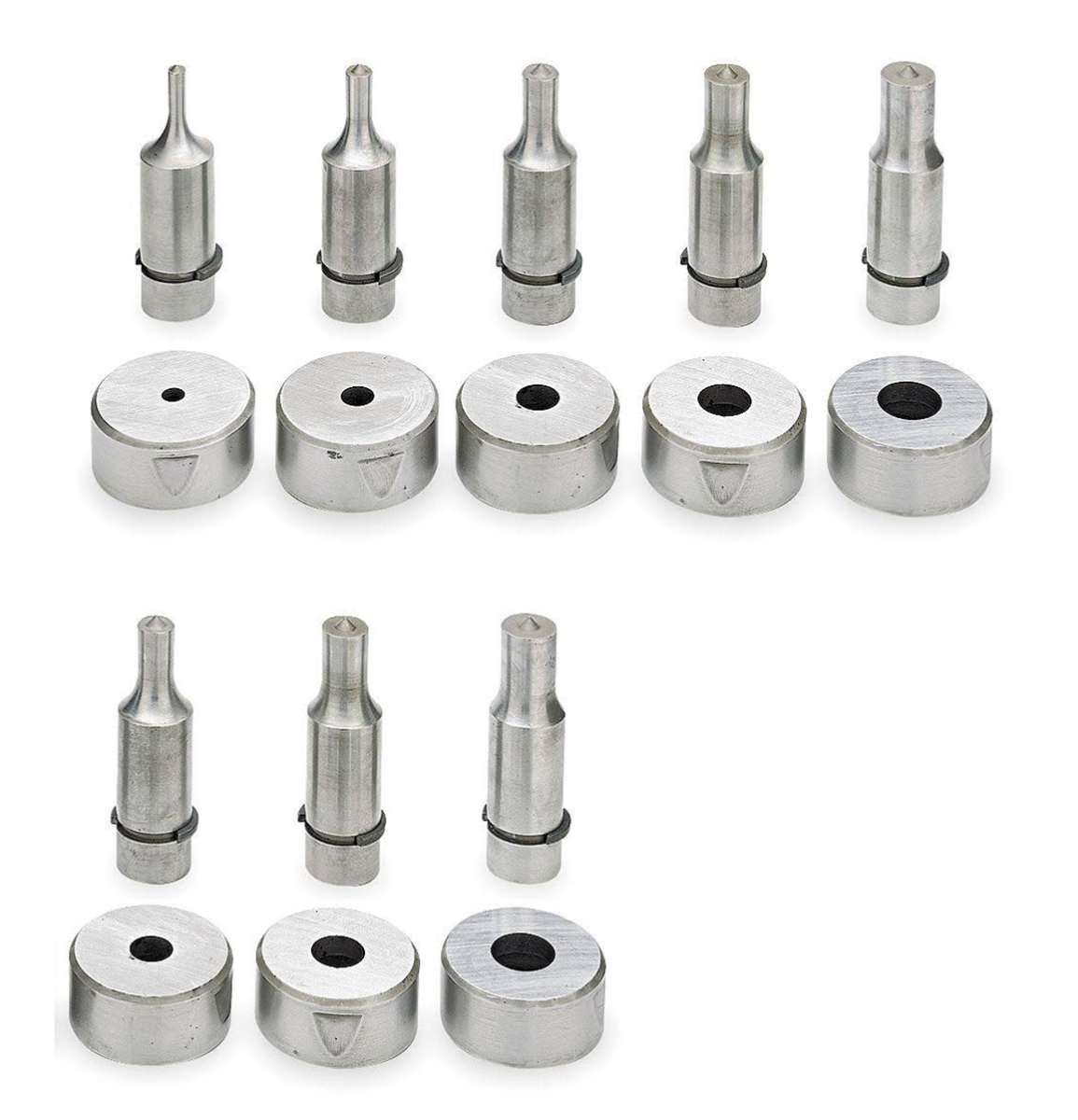 MetalPro MP4144 8 件套圆形冲孔模具组 (25/32-1 英寸)