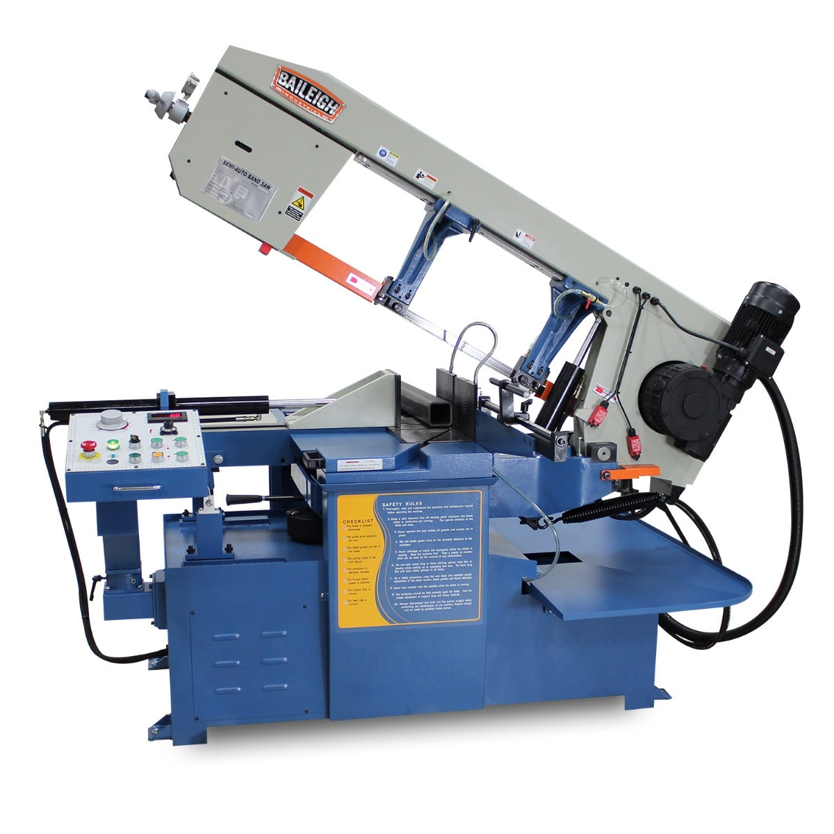 Baileigh BS-20SA-DM 13 英寸半自动双角度带锯机