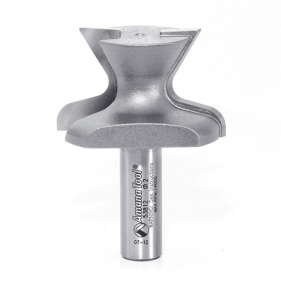 Amana Tool AM53812 指槽铣刀 2 英寸直径 1/2 英寸柄径
