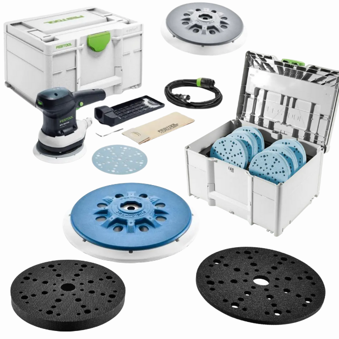 Festool ETS150/3KIT 6 英寸随机轨道砂光机套装