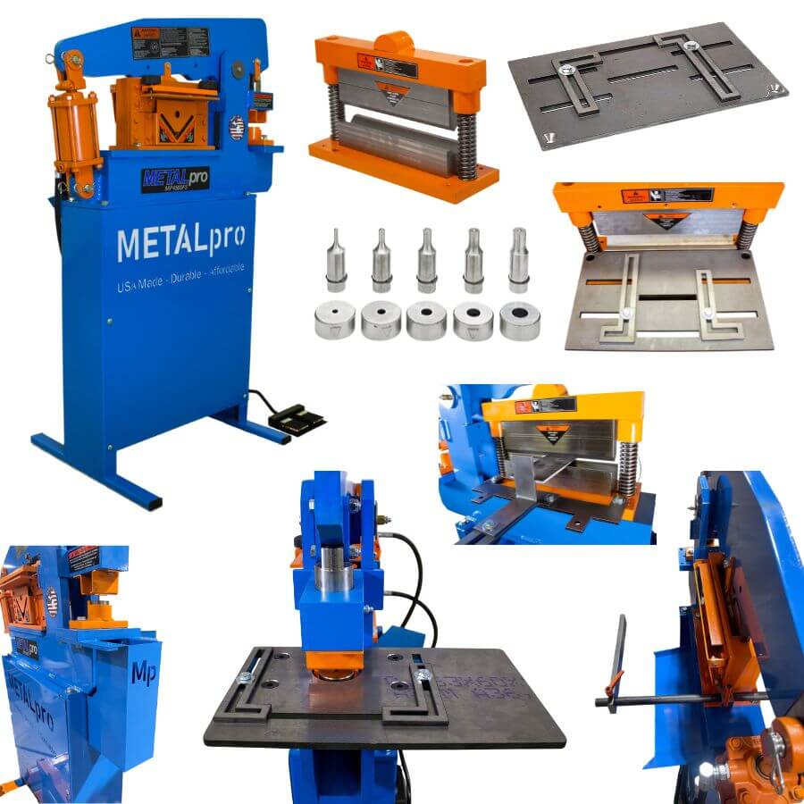 MetalPro BNDL-MP4500FS-S8-B12-P5 45 吨多功能冲剪机套装