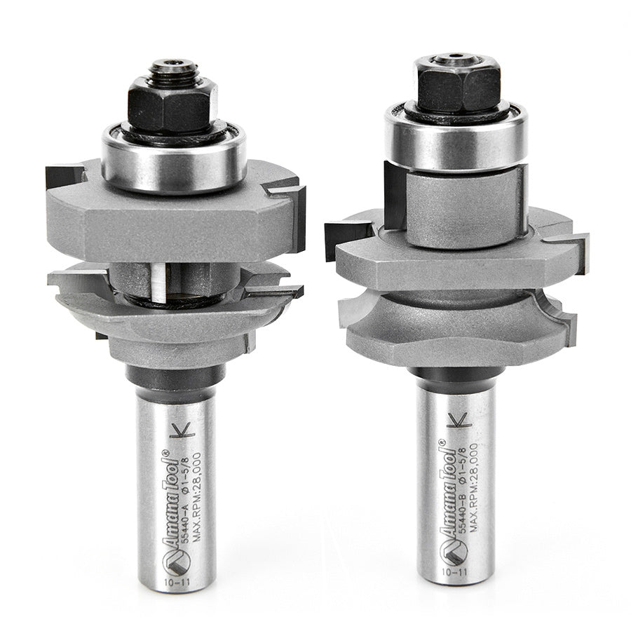 Amana Tool AM55440 2 件式珠饰 stile 与 rail 铣刀套装