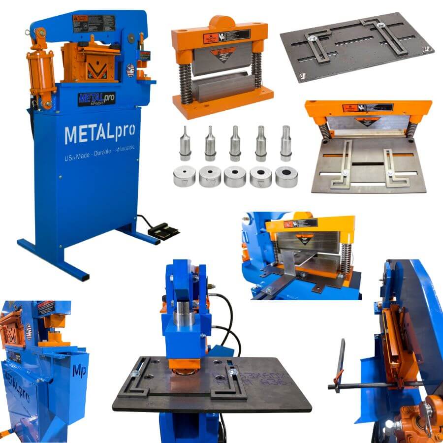 MetalPro BNDL-MP4500FS-S8-B8-P5 45 吨多功能冲剪机套装