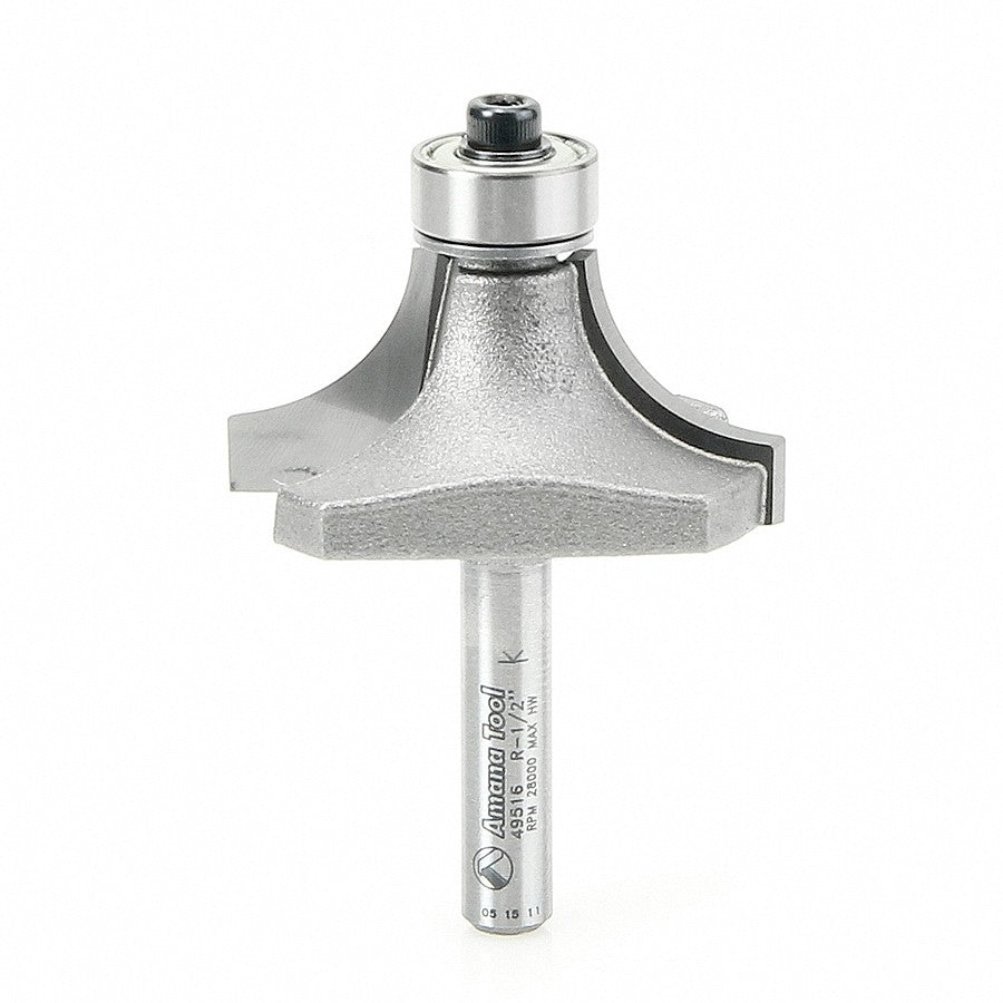 Amana Tool 49516 1/2 英寸半径圆角修边刀 1/4 英寸柄