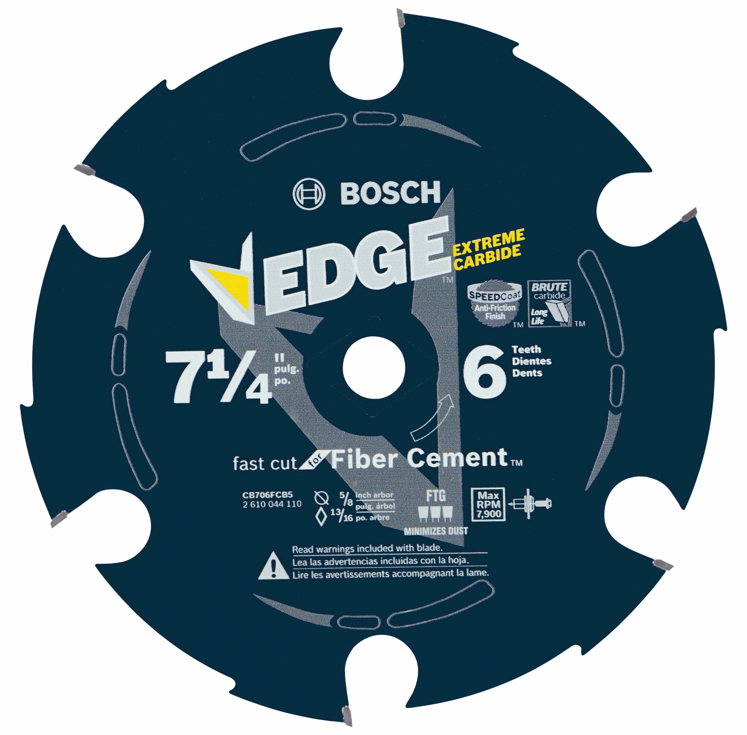 Bosch RBCB706FCB5 7-1/4 英寸 6 齿硬质合金圆锯片（5 件套）