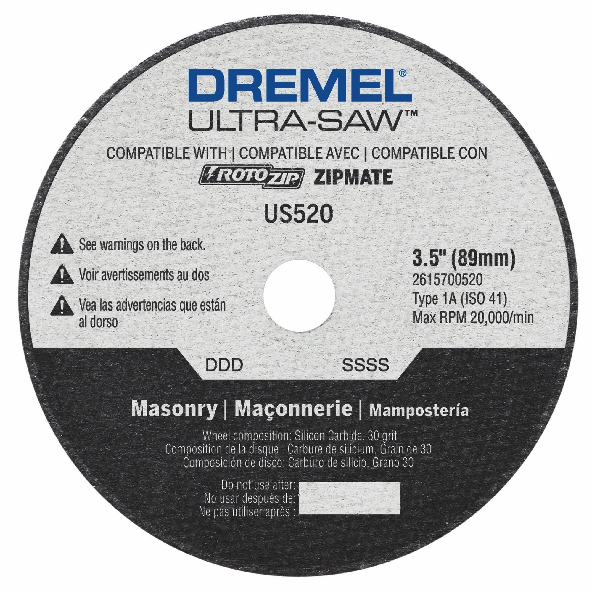 Dremel US520-01 3.5 英寸砌体切割片