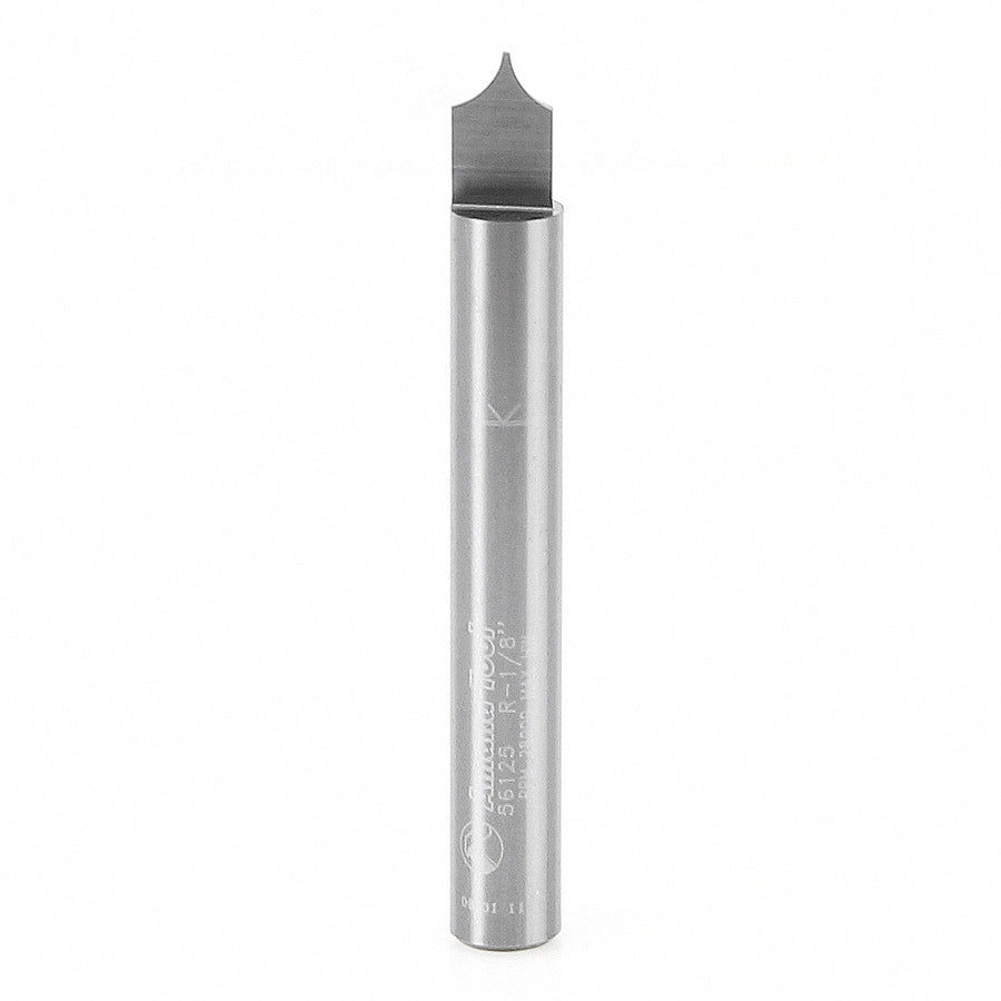 Amana Tool 56125 硬质合金尖头圆角铣刀 1/8R x 1/4 柄