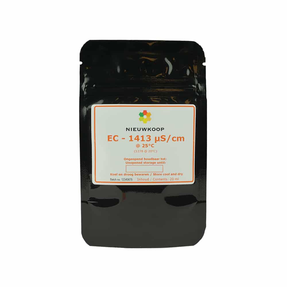 Nieuwkoop EC1413 µS/cm 校准液 20ml 袋装