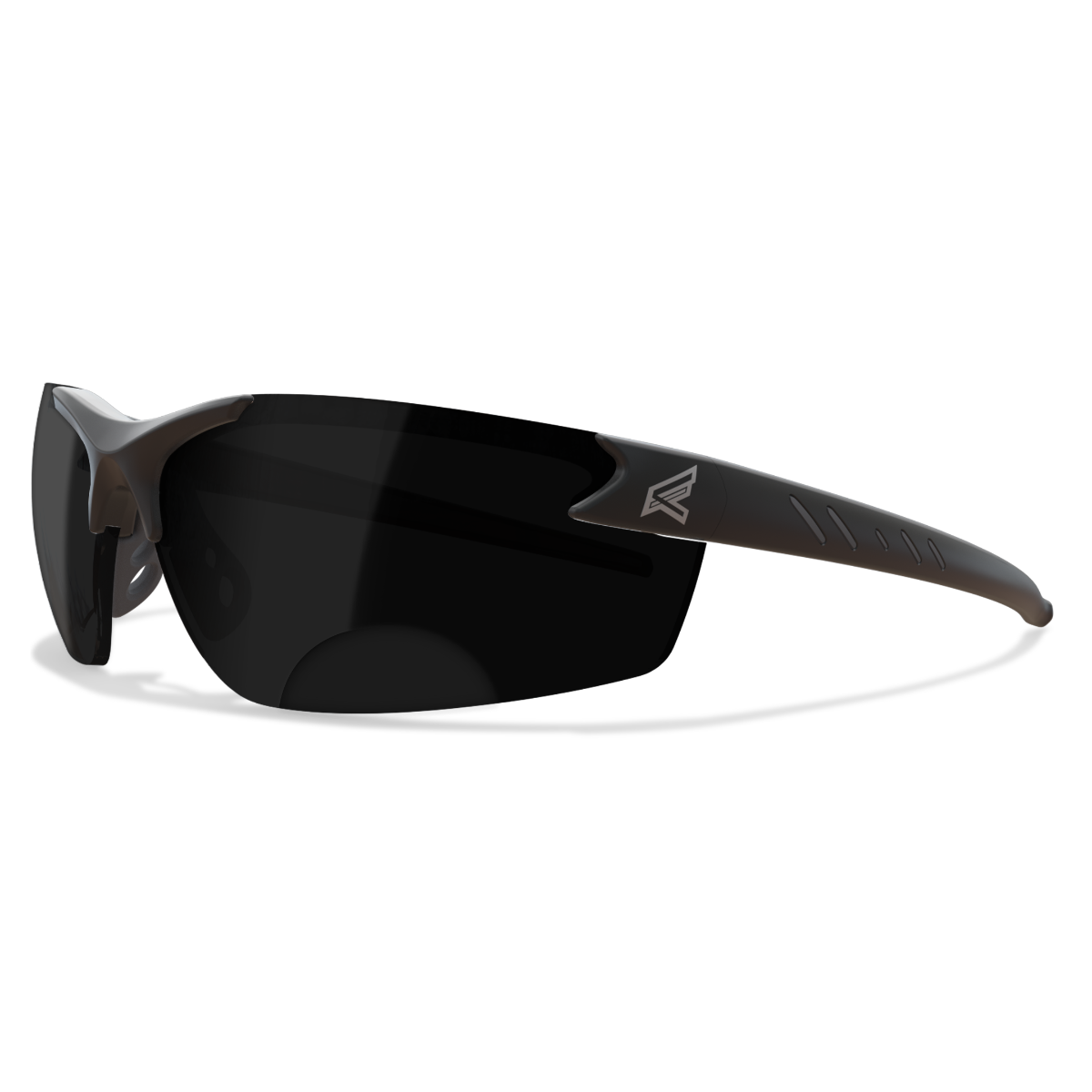 Edge Eyewear Zorge G2 安全眼镜 黑色镜框 烟色 2.0 渐进多焦点镜片 DZ116-2.0-G2