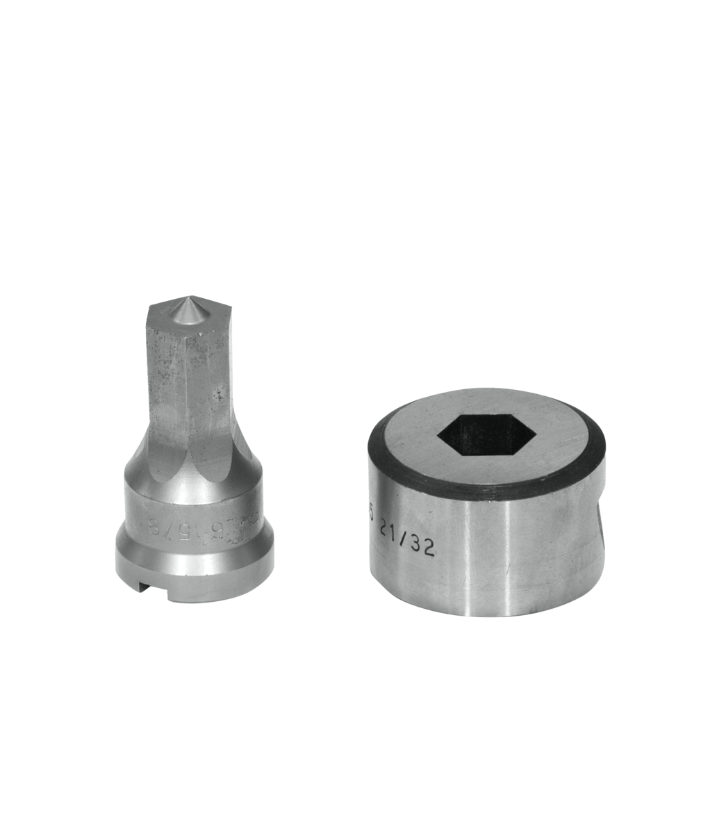 Edwards PDH5/8 5/8 英寸六角冲头与模具套装（带键槽）