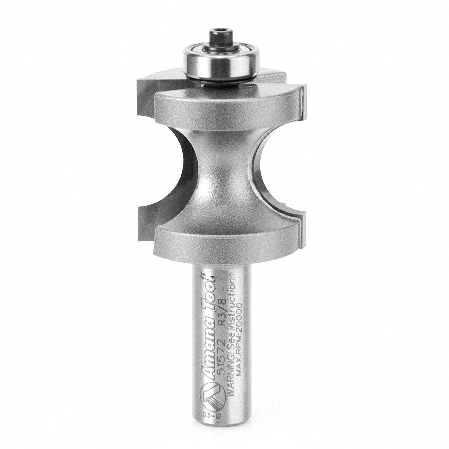 Amana Tool 51572 硬质合金圆鼻修边刀 1/2 英寸柄