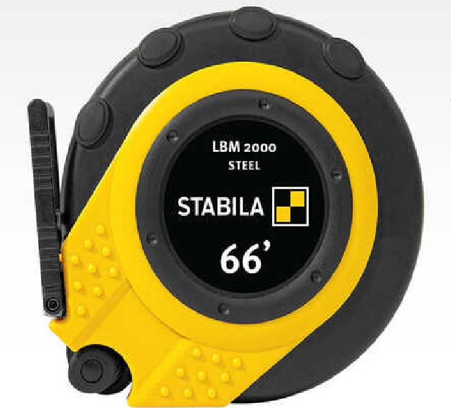 Stabila SB30950 LBM 2000 STEEL 66 英尺钢卷尺（英制刻度）
