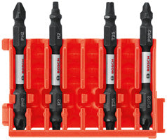 Bosch RBCCSDEV2504 4 件套十字/方形/Torx 2.5 英寸双头批头带夹