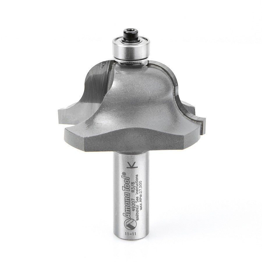 Amana Tool 49207 罗马 OGEE 铣刀 3/8 半径 1/2 英寸柄