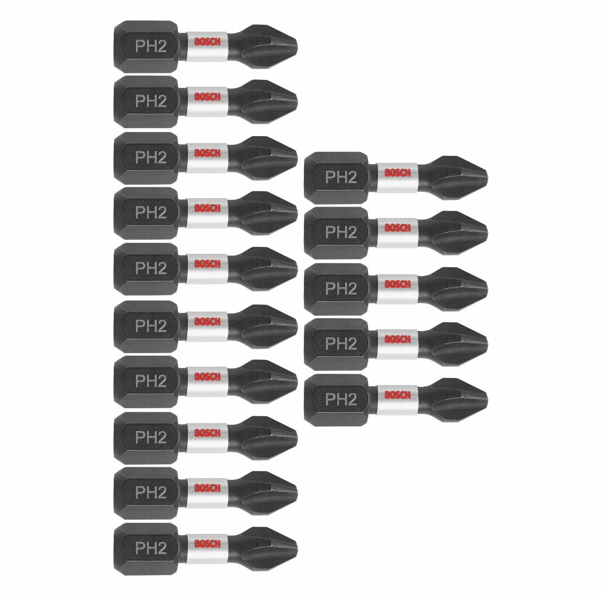 Bosch RBITPH2115 15 件套 1 英寸 Phillips #2 冲击批头