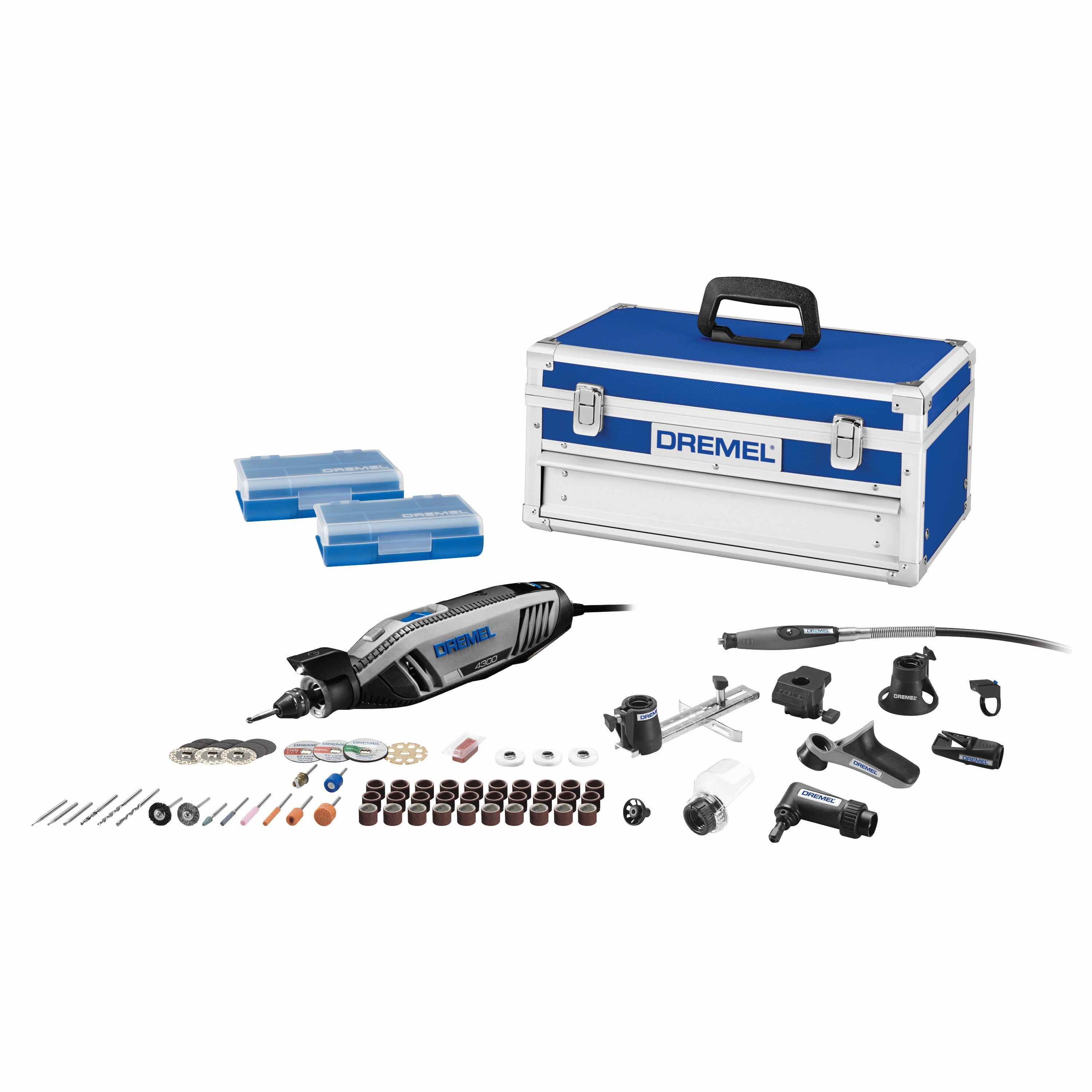 Dremel DR4300-9/64 变速旋转工具套件（含 9 个附件及 64 个配件）