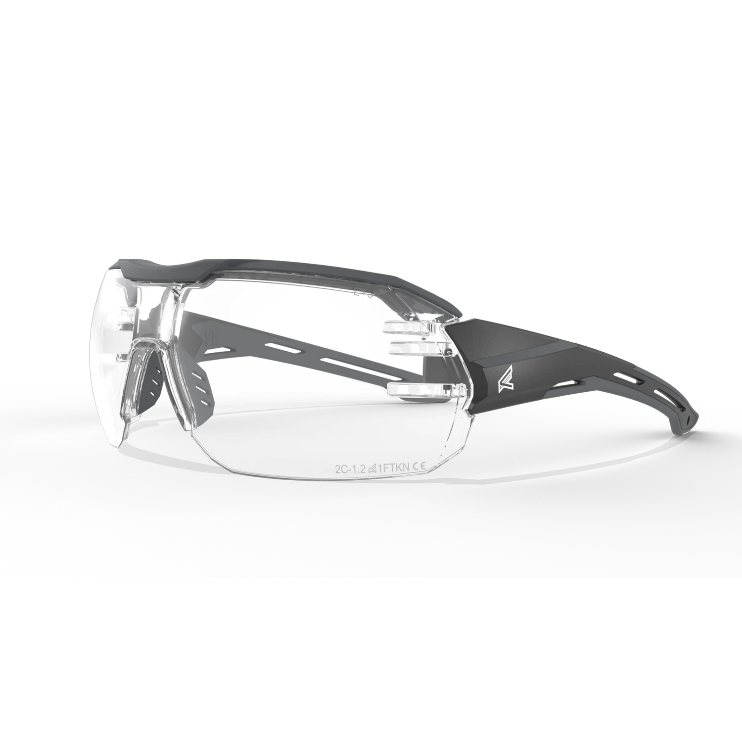 Edge Eyewear KB121VS Kabru 黑色镜框灰色 TPR 透明防雾护目镜